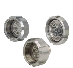 Diaphragm seal with sterile connection With union nut (milk thread fitting) WIKA 990.18, 990.19, 990.20 and 990.21