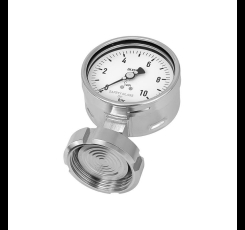 WIKA Diaphragm seal with sterile connection Models 990.18, 990.19, 990.20 and 990.21