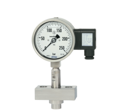 Diaphragm seal with sterile connection For homogeniser machines WIKA 990.30