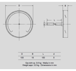 ĐỒNG HỒ ĐO NHIỆT ĐỘ SCHMIERER MODEL BU100