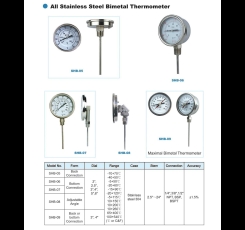 ĐỒNG HỒ ĐO NHIỆT ĐỘ SHM SHB-05, SHB-06, SHB-07, SHB-08, SHB-09