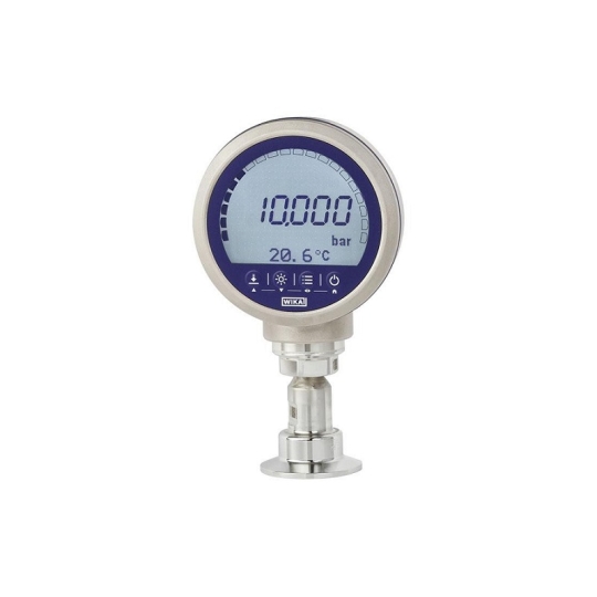 WIKA Diaphragm seal with sterile connection Models 990.22, 990.52 and 990.53 