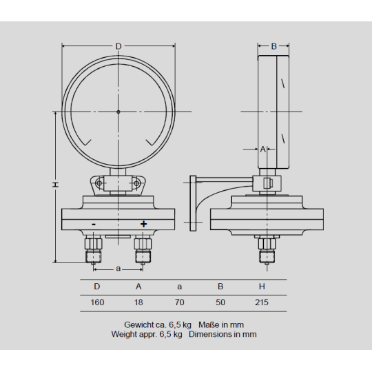 ĐỒNG HỒ ĐO ÁP SUẤT DẠNG CHÊNH ÁP SCHMIERER MODEL DGU160