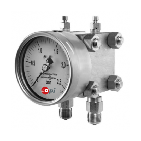 ĐỒNG HỒ ĐO CHÊNH ÁP DẠNG MÀNG KÉP API M2.02